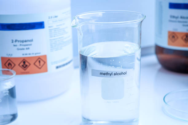 istock methyl alcohol, a flammable chemical in a laboratory 1411410212