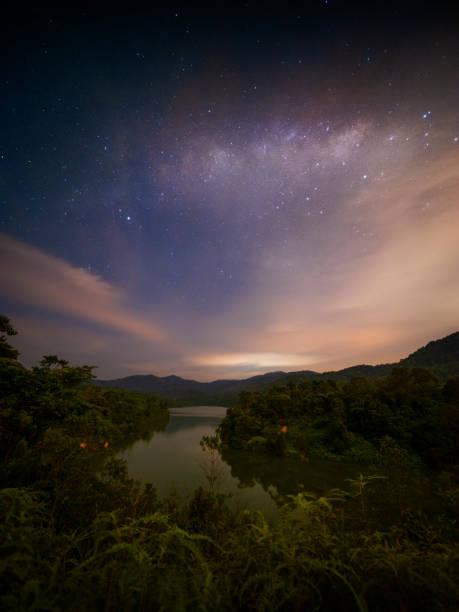 istock Semenyih dam milky way 1411420339