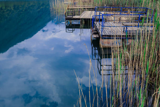 istock Beautiful Spring View to the Mountain Lake 1411427840