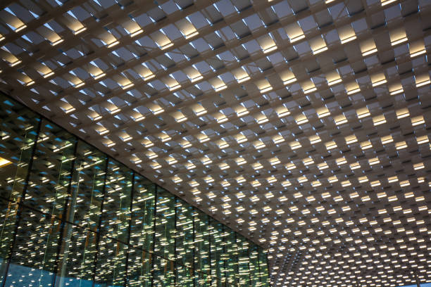 istock Ceiling of the modern building 1411427981