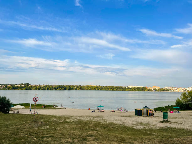 istock People relax on the city beach 1411429505
