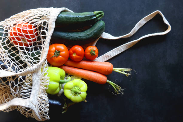 istock Bag of Summer Vegetables 1411430810