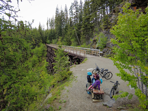Summer vacation in the Okanagan Valley. Cycling at Myra Trestles. Top things to do in Kelowna, BC.