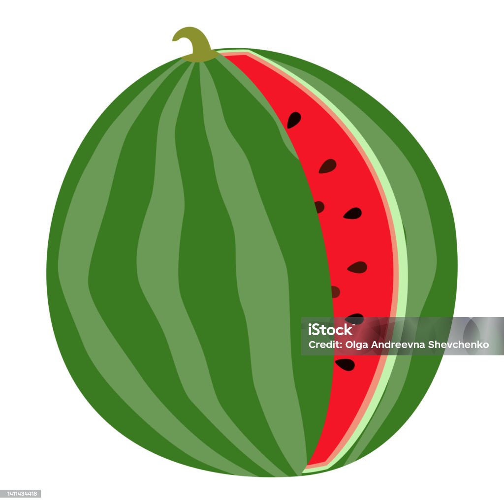 Dưa Hấu Đỏ Hoạt Hình Đầy Màu Sắc Thực Phẩm Thuần Chay Lành Mạnh ...