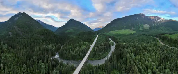 Photo of Highway crossing a large river
