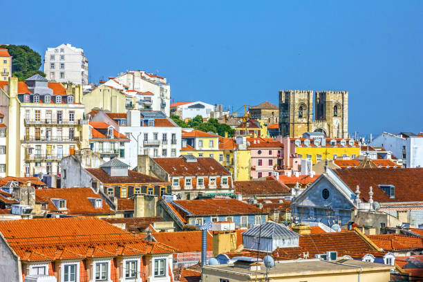 istock Lisbon, Portugal. City panoramic view 1411435093