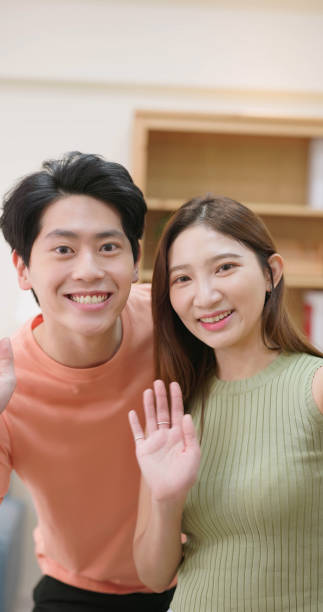 istock asian couple have video chat 1411439297