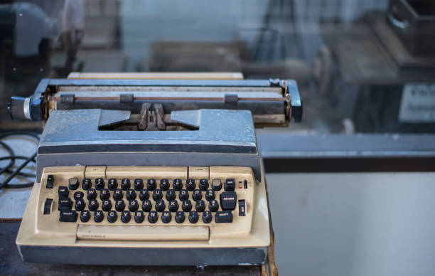 istock Old and outdated typewriters are not working. 1411442397