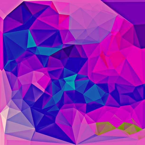 ilustraciones, imágenes clip art, dibujos animados e iconos de stock de polígono colorido diseño abstracto arte ilustración hd fotos fondo - rose pink bright simply