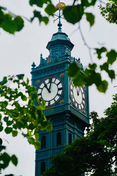 stary wieża zegarowa - melbourne australia clock tower clock zdjęcia i obrazy z banku zdjęć