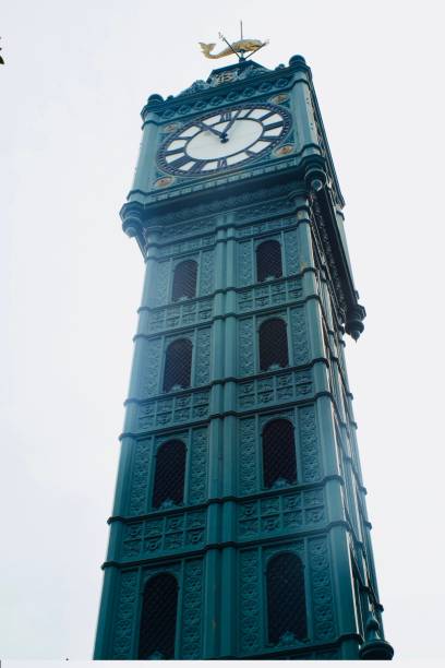 stary wieża zegarowa - melbourne australia clock tower clock zdjęcia i obrazy z banku zdjęć