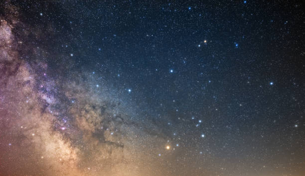 istock Milky Way stars and constellations on evening sky. 1411451056