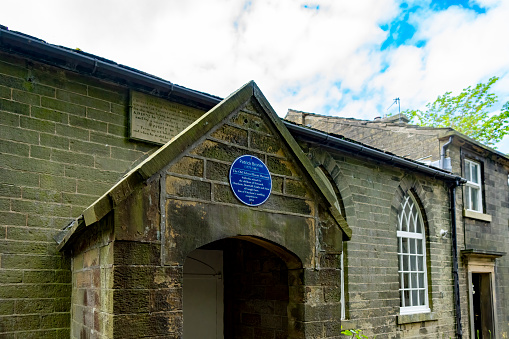 The school where the Bronte sisters taught in Haworth, Yorkshire, England, UK.