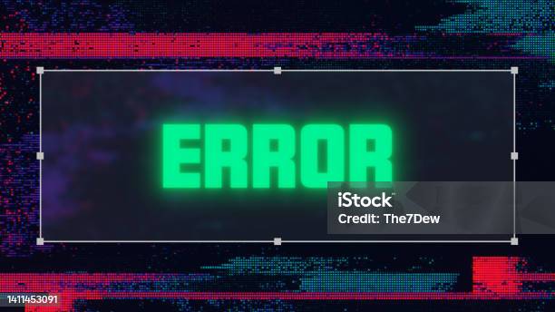 Error Message With Browser Interface Website Window Mockup Internet ...