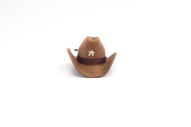 istock Brown Cowboy Hat on a white background. 1411455580