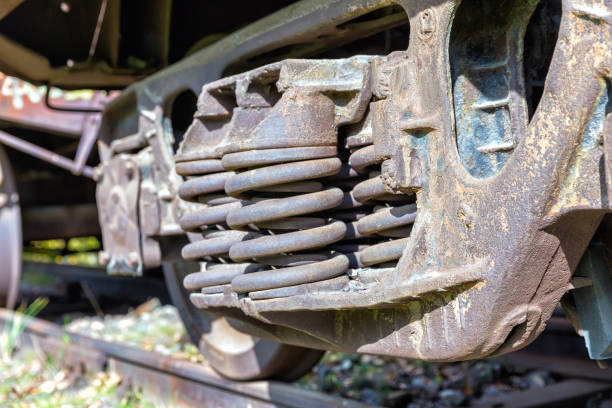 鉄道車両の輪軸機構 - suspension railway ストックフォトと画像