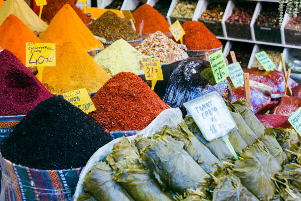 istock A stall from Istanbul's Spice Bazaar selling different herbs and spices 1411468721