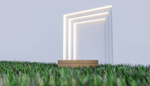 istock A 3d rendering image of product display on green grass 1411471552