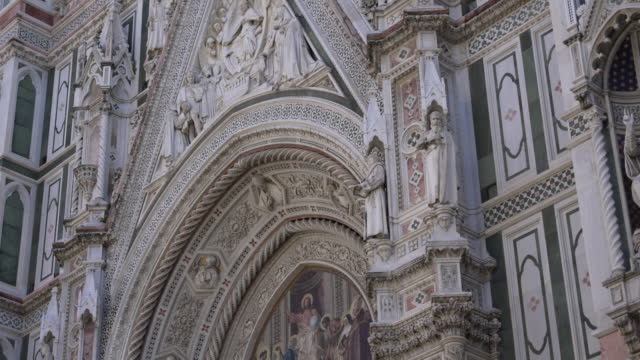 Duomo Santa Maria Del Fiore entrance in Florence, Italy