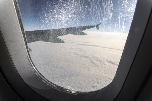 Looking out the window of a Plane.