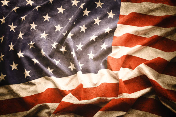 istock Grunge American flag 1411483535