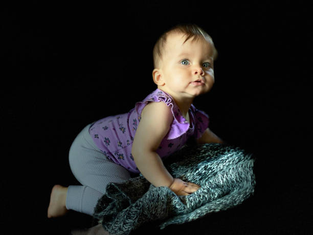 istock Cute baby girl 1411486447
