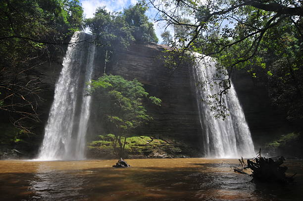 istock Bottom of the Boti Waterfall with foliage 141148729