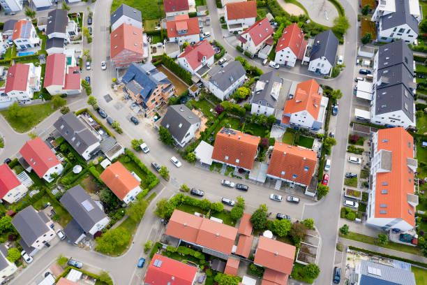 istock Red Roof Houses from Above 1411491441