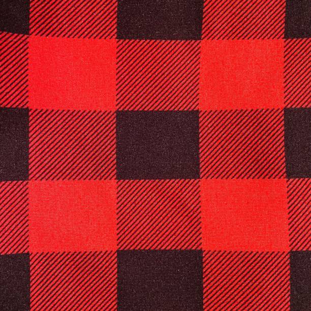 istock Black and Red Flannel Background - Add Your Text 1411492782