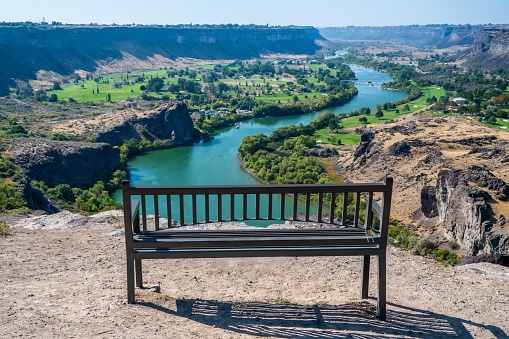 An overlooking view of nature in Twin Falls, Idaho in Twin Falls, Idaho, United States