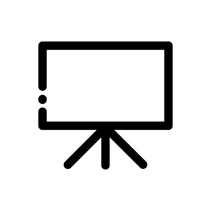Illustration Vector Graphic of Presentation Board icon template design