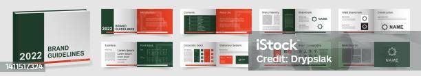 Multipurpose Brand Guidelines Template Brand Manual Presentation Mockup ...