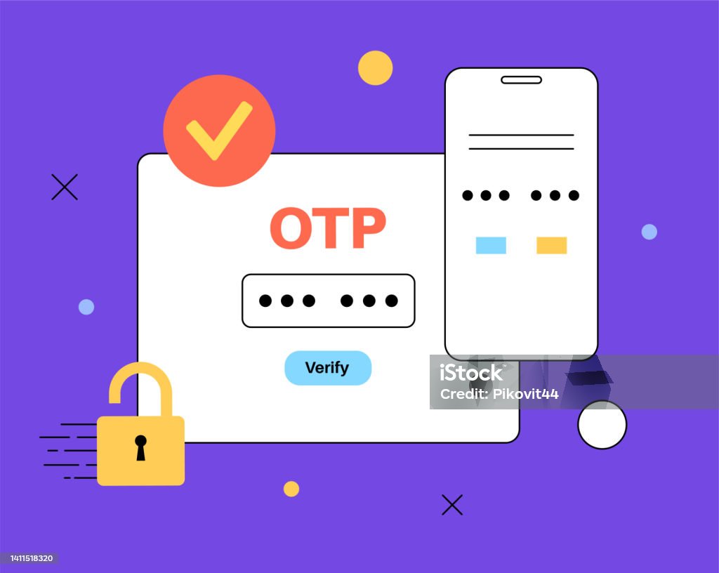 One Time Passcode Clicker One Time Password Stock Illustration - Download Image Now - Digital ...