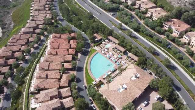 Aerial view of resort in Newport Beach, California