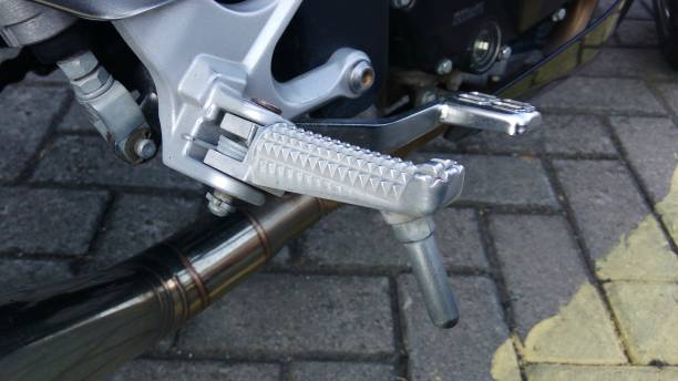 istock Motorcycle Footstep spare parts from aluminum 1411527983