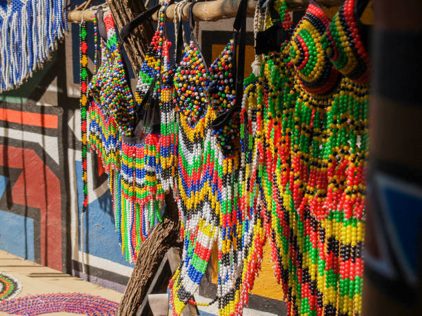 istock Colourful beads made into woman's dresses 1411529970