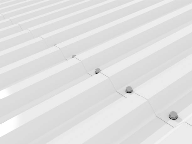 istock Metal-sheets-roof-21 1411548448