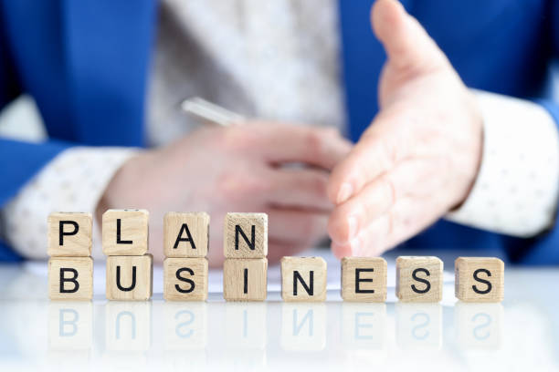 istock Head plans business plan for development of company 1411554781