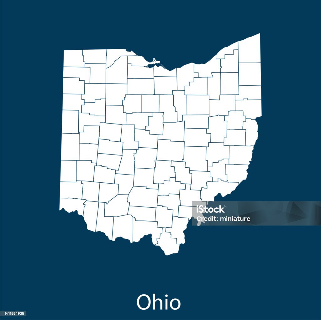 Ohio Map. Simple Ohio Map Stock Illustration - Download Image Now - Abstract ...