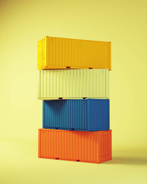 Mustard Yellow Blue Teal Burnt Orange Pistachio Green Cargo Container Stack Industrial Freight Export Shipping Transport Mustard Yellow Blue Teal Burnt Orange Pistachio Green Cargo Container Stack Industrial Freight Export Shipping Transport 3d illustration burnt orange paint stock pictures, royalty-free photos & images