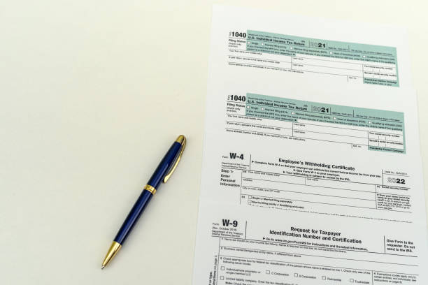 istock Tax forms for the current year for US citizens to file a return. 1411566964