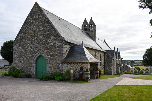 Saint Alban, France, July 3, 2022 - Church of Saint Alban - Cap d'Erquy Val André- Brittany