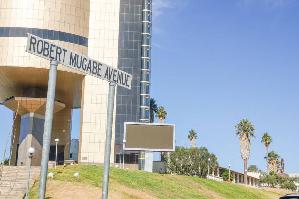 istock Robert Mugabe Avenue in Windhoek at Khomas Region, Namibia 1411567137