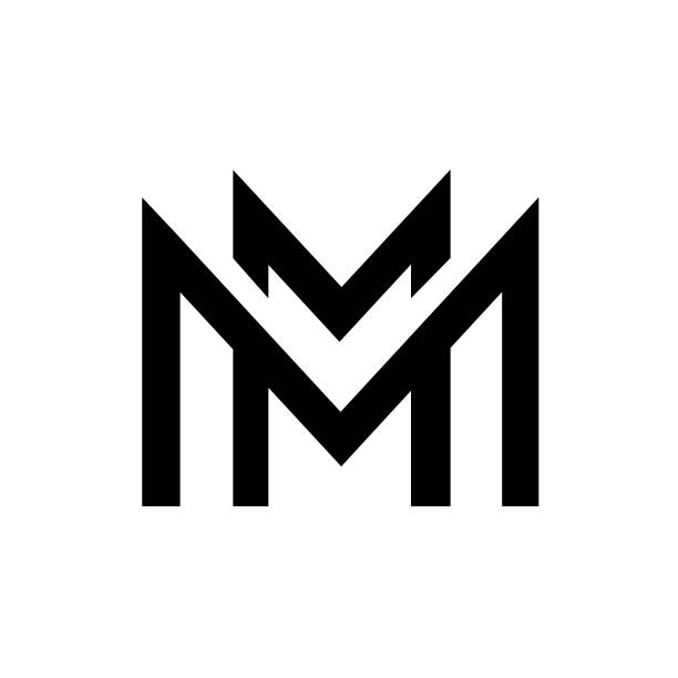 Letter M Logo vector art illustration