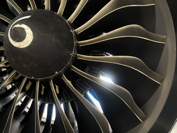 istock turbine compressor jet engine CFM LEAP -1B that looks clean after routine maintenance 1411574089