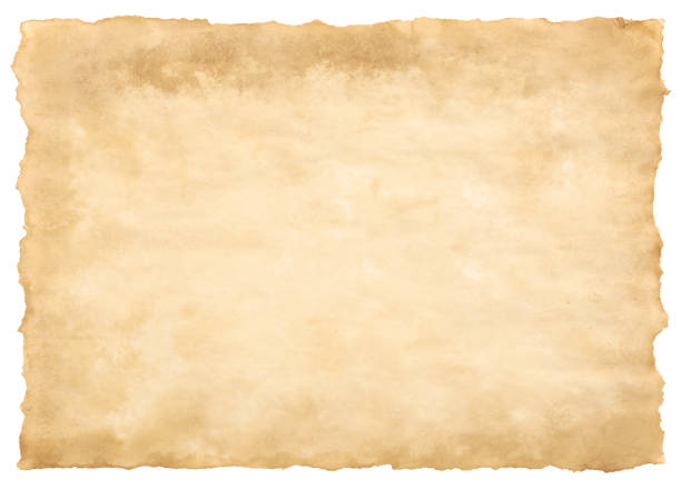 istock old parchment paper sheet vintage aged or texture isolated on white background 1411577164