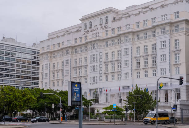 Copacabana Palace hotel In Rio stock photo