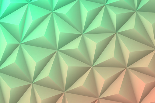 Abstract geometric texture - Low Poly Background - Polygonal mosaic - Green gradient