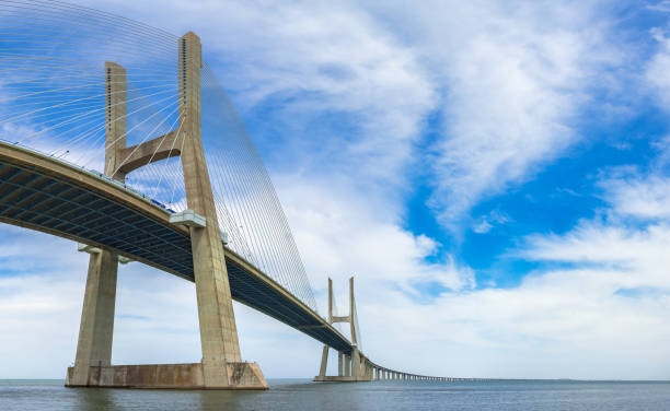 istock Vasco da Gama bridge in Lisbon, Portugal 1411589852