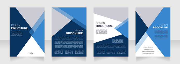 Corporate governance importance blank brochure design. Set of rules. Template set with copy space for text. Premade corporate reports collection. Editable 4 paper pages. Montserrat font used